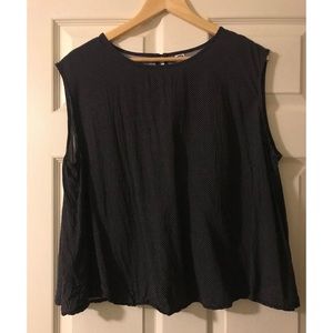 Polka dot sleeveless blouse Old Navy